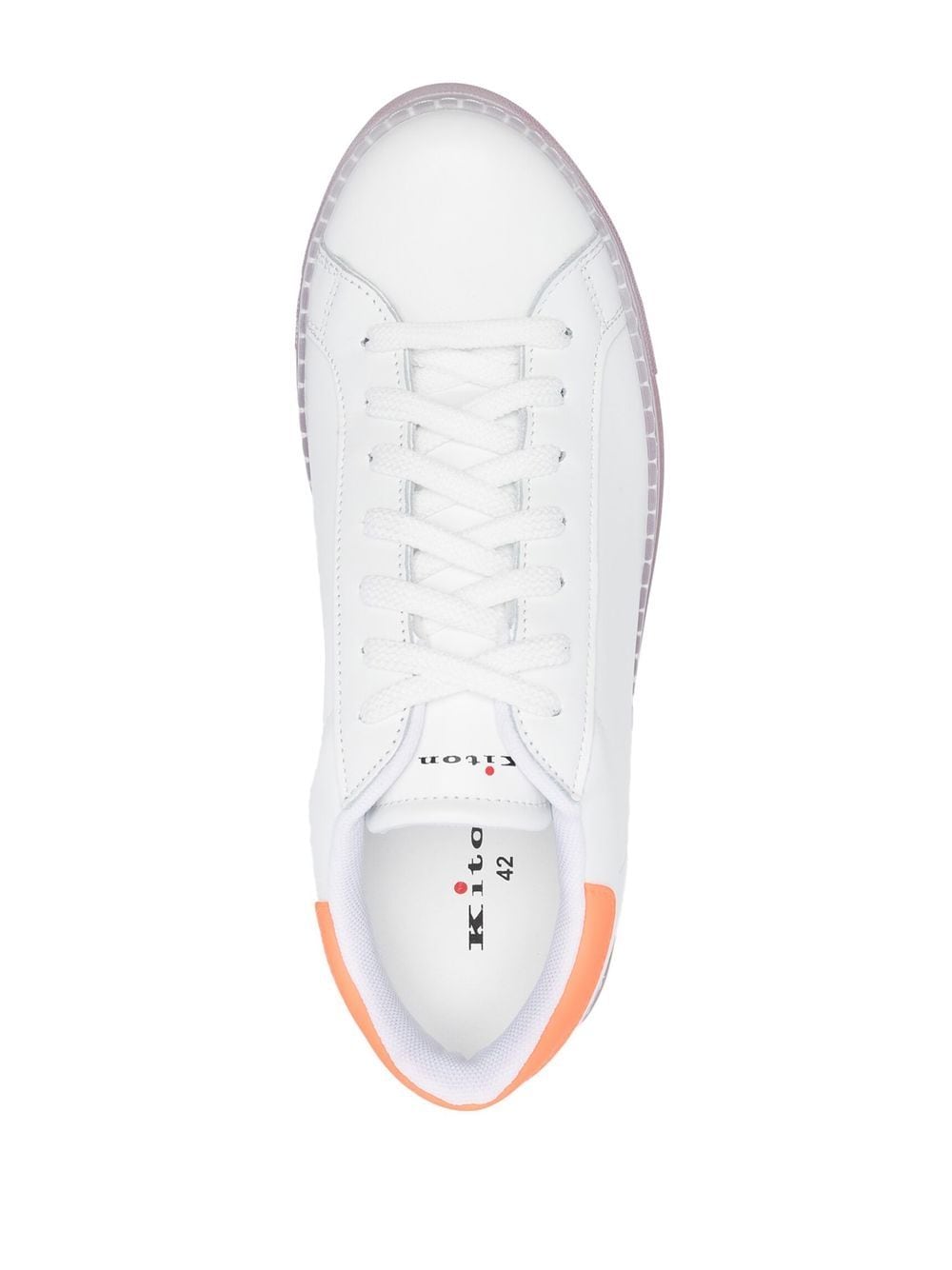 Shop Kiton Low-top Lace-up Sneakers In Weiss