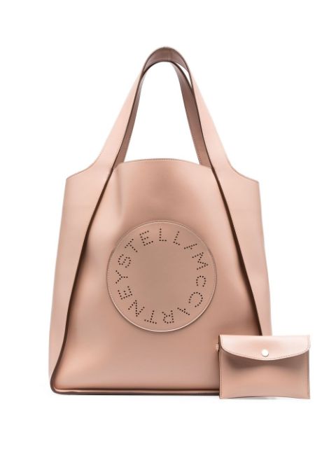 Stella McCartney perforated logo tote bag Women