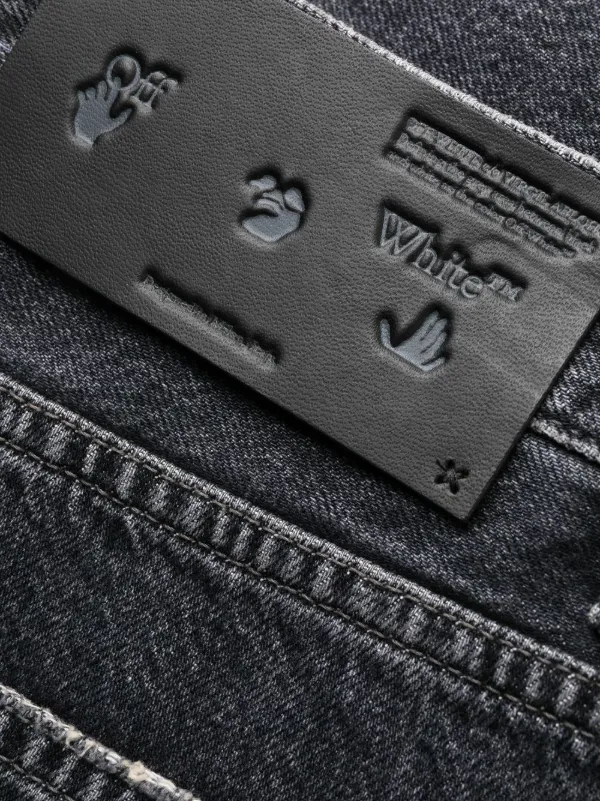 Off white denim label online
