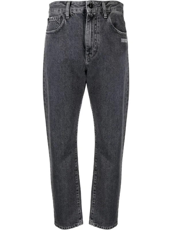 Off white top denim jeans