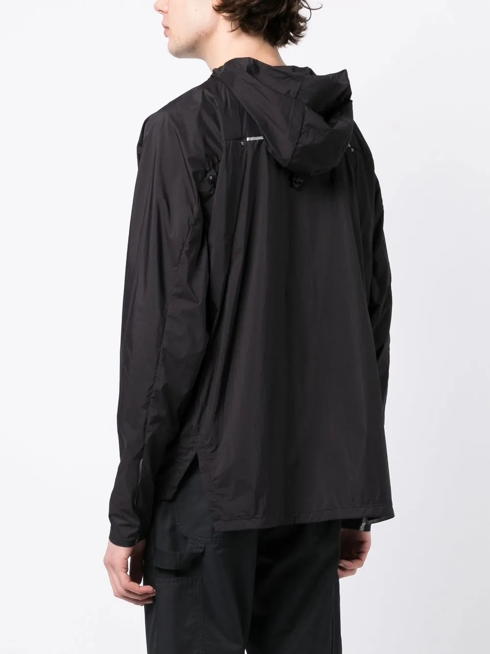 Shop Castore Logo-print Hooded Jacket In Schwarz