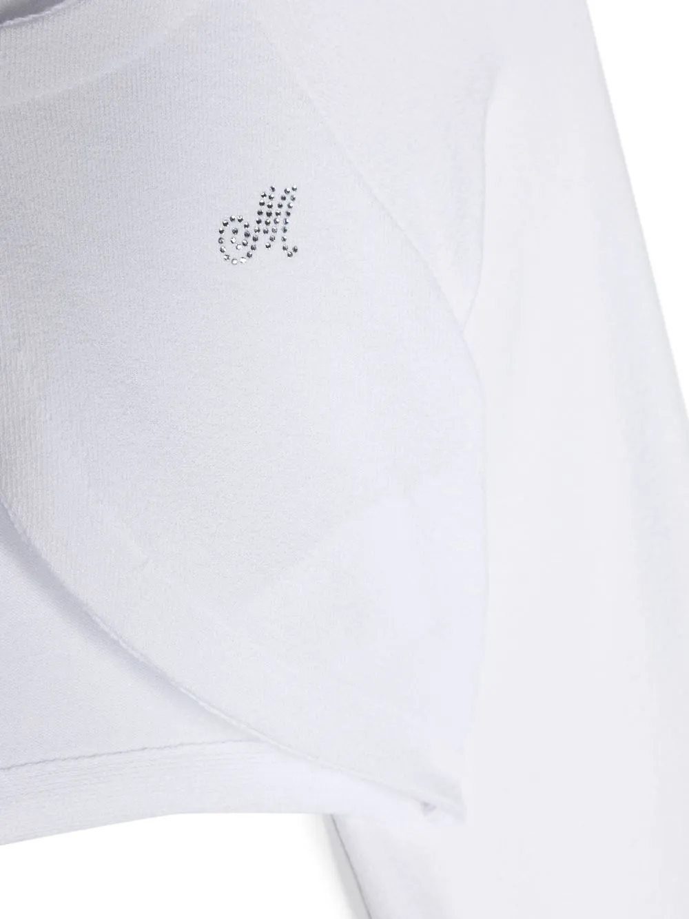 Monnalisa Ivory Cardigan For Girl With Logo In White