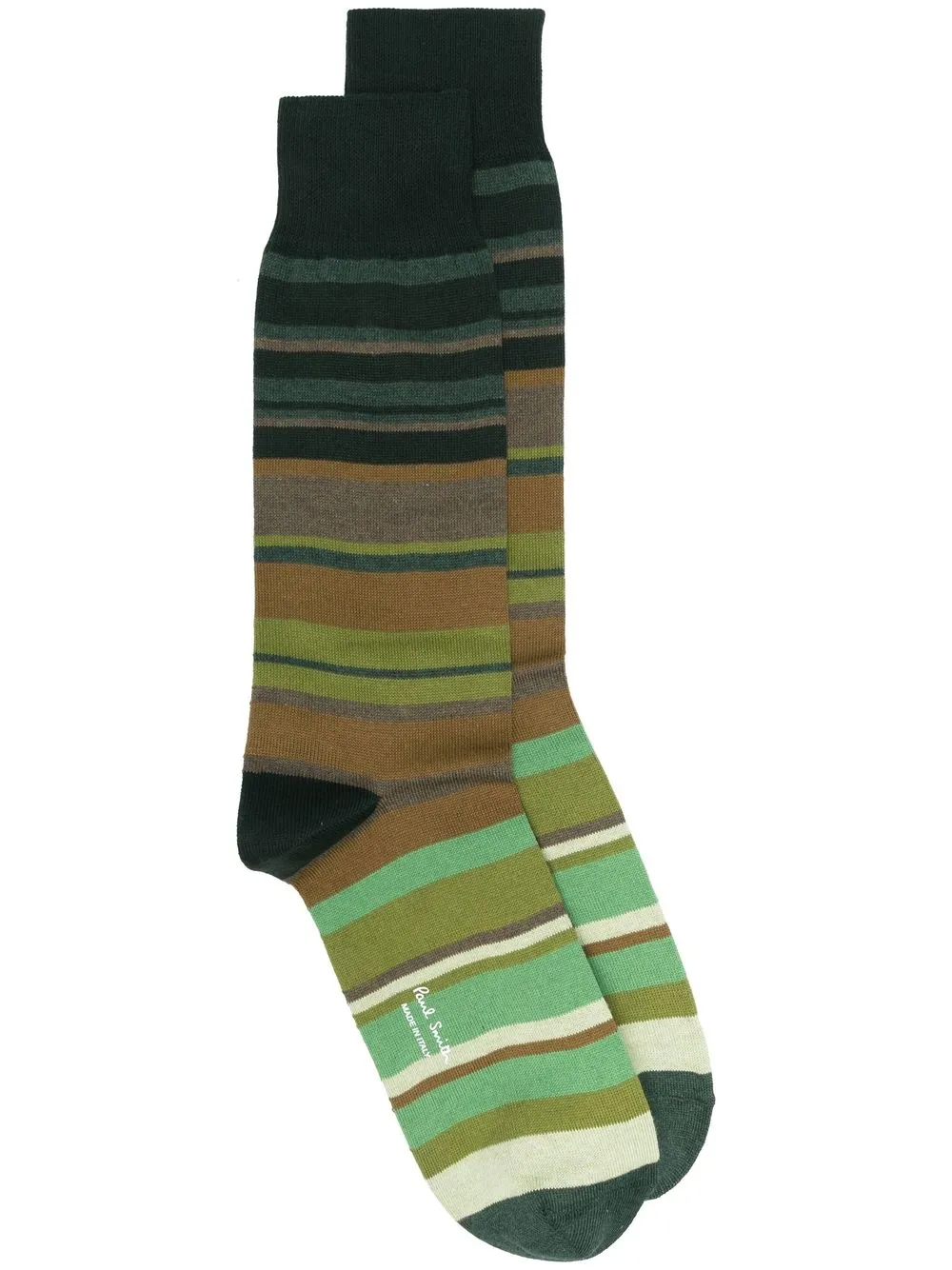 

Paul Smith striped ankle socks - Green