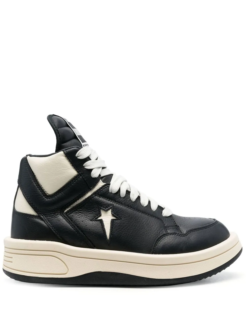 

Converse leather-panelled high-top sneakers - Black