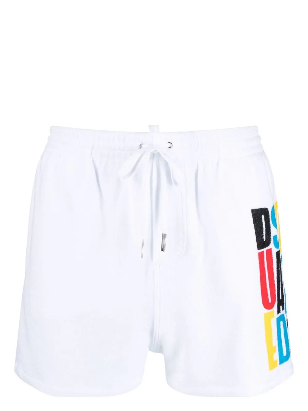 Shop Dsquared2 Logo-print Swim Shorts In White