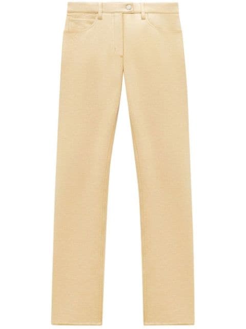 Courrèges vinyl five-pocket skinny trousers 