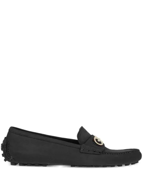 Ferragamo Double Gancini suede loafers