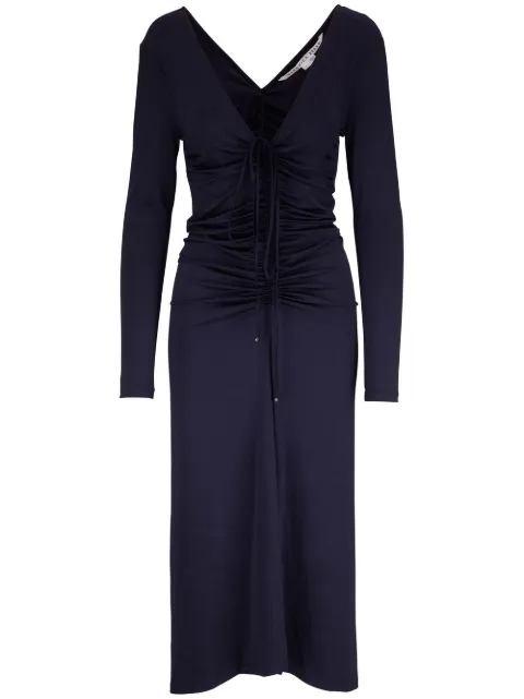 Veronica Beard ruched-detail V-neck dress
