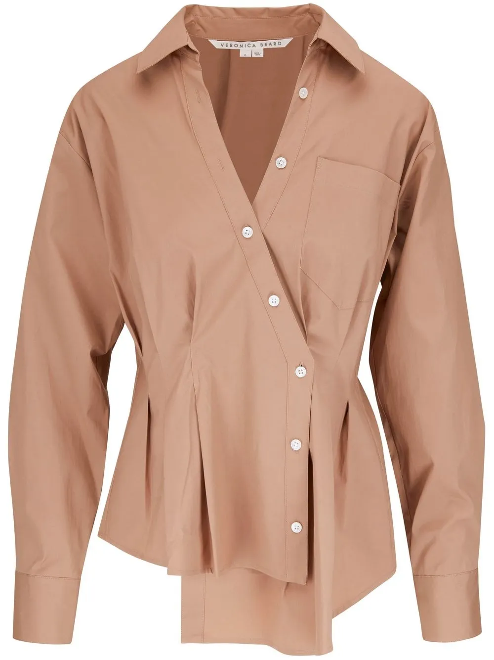 

Veronica Beard wrap-style button up shirt - Brown