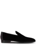 Magnanni almond-toe velvet loafers - Black