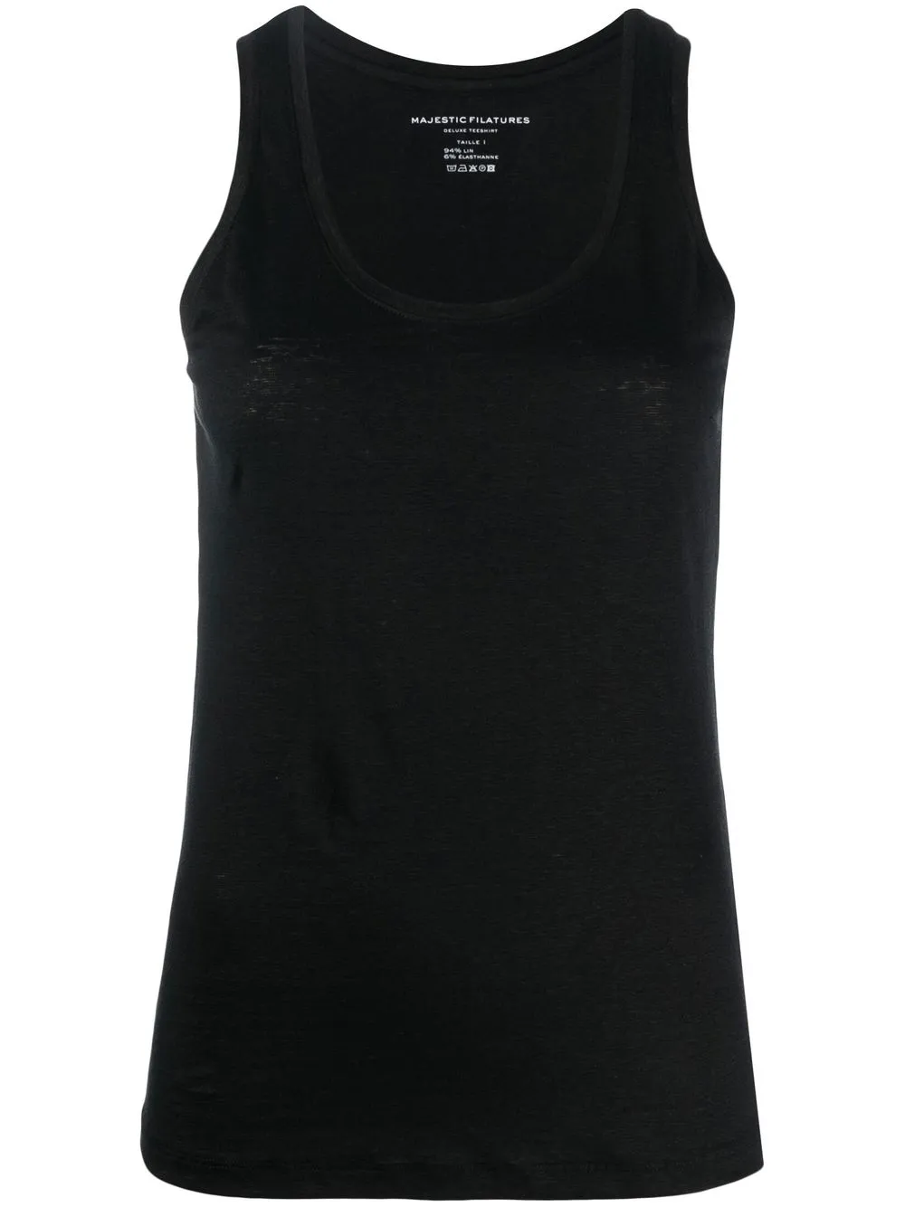 

Majestic Filatures linen tank top - Black