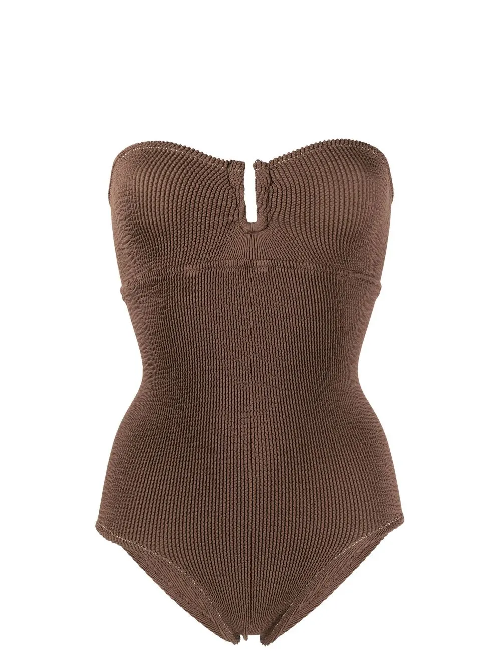 

Reina Olga Lasciura strapless crinkle swimsuit - Brown