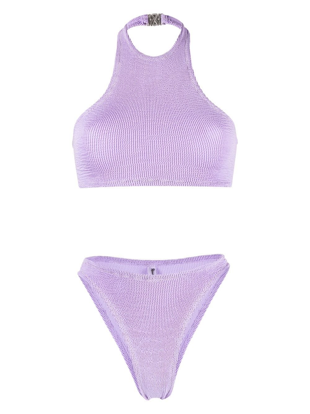 Reina Olga Longboarder Crinkle Bikini In Violett