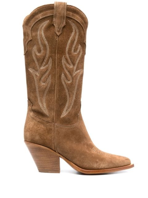 Sonora 70mm Western-style suede boots
