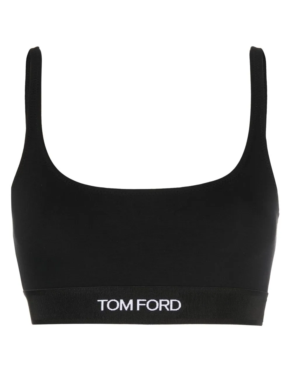 

TOM FORD logo-trim stretch bralette - Black