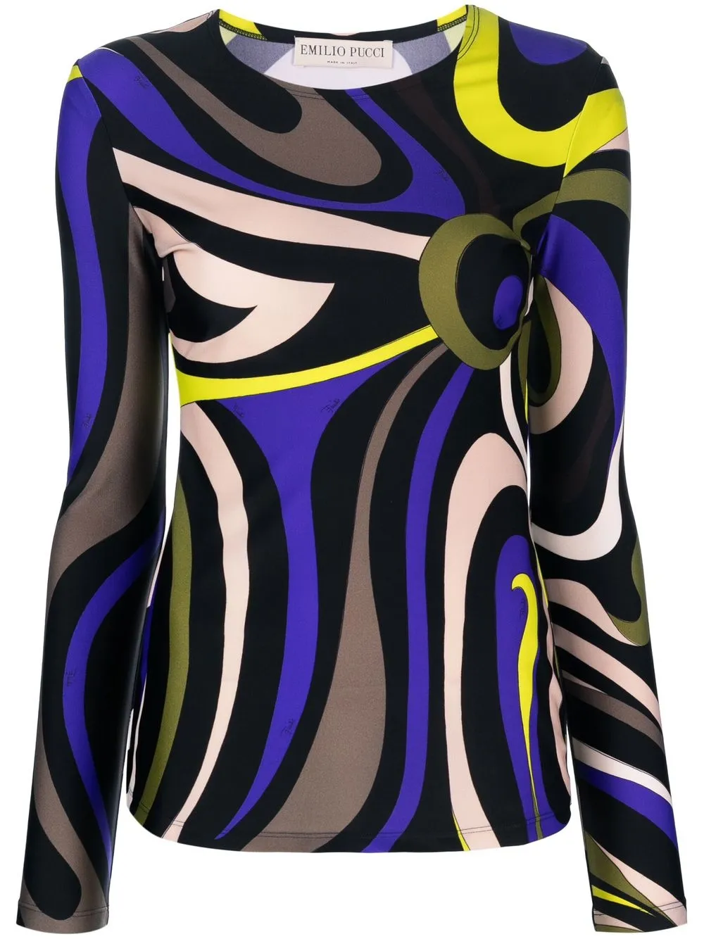 

PUCCI Marmo-print long-sleeve top - Purple