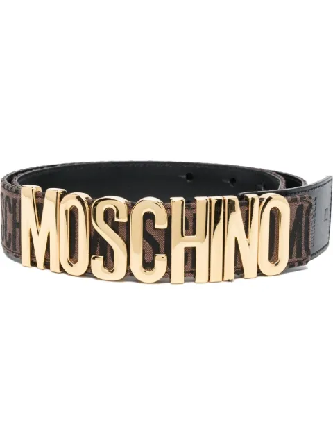Moschino Fantasia leather belt