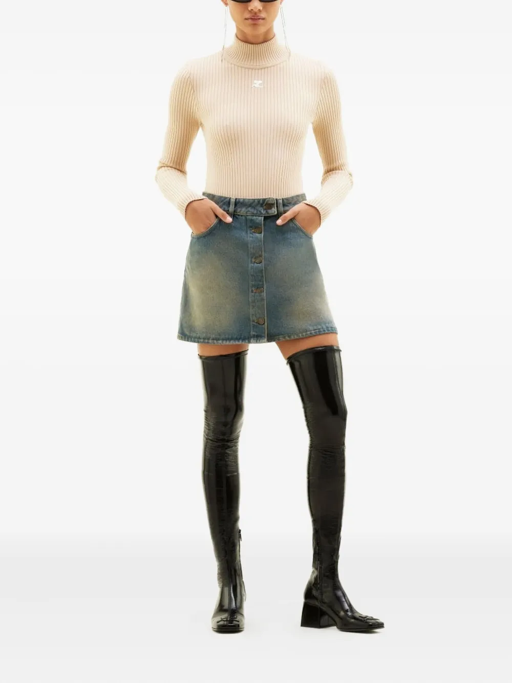 Courrèges long-sleeves sweater | Knitted Sweaters | Image 2