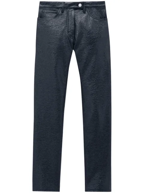 Courrèges slim-fit vinyl trousers