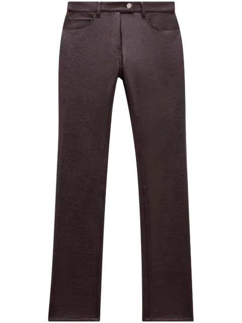 Courrèges slim-cut vinyl trousers