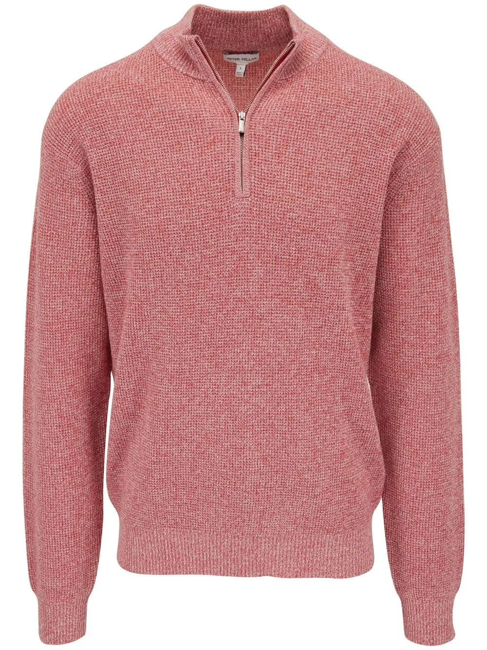 

Peter Millar short-zip pima cotton jumper - Red