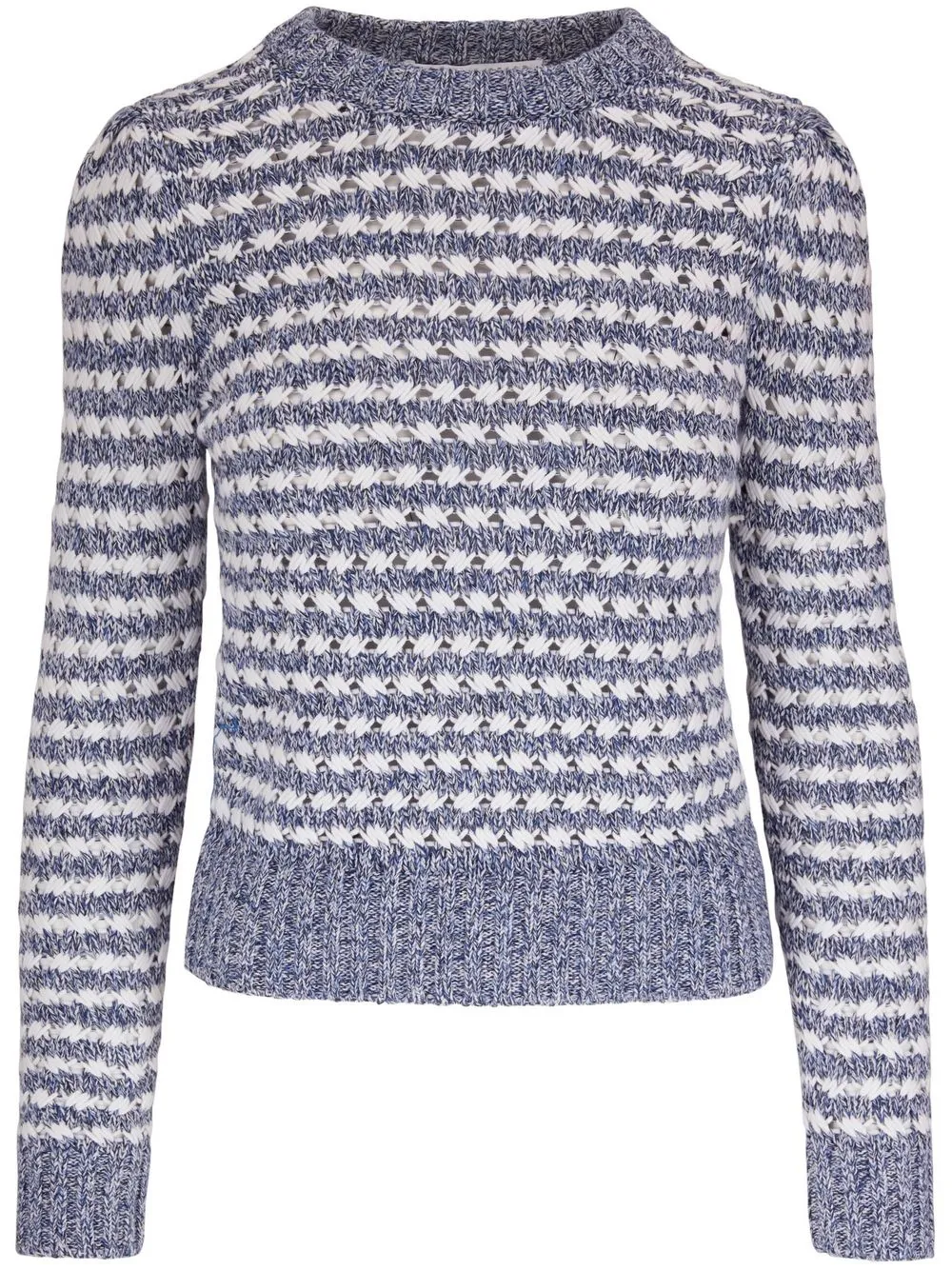 

Veronica Beard open-knit cotton-blend jumper - Grey