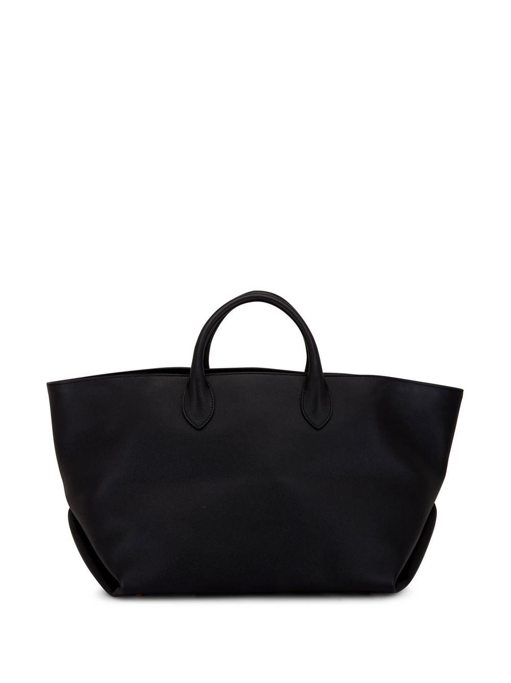 Shop Khaite Medium Amelia Leather Tote Bag In Black