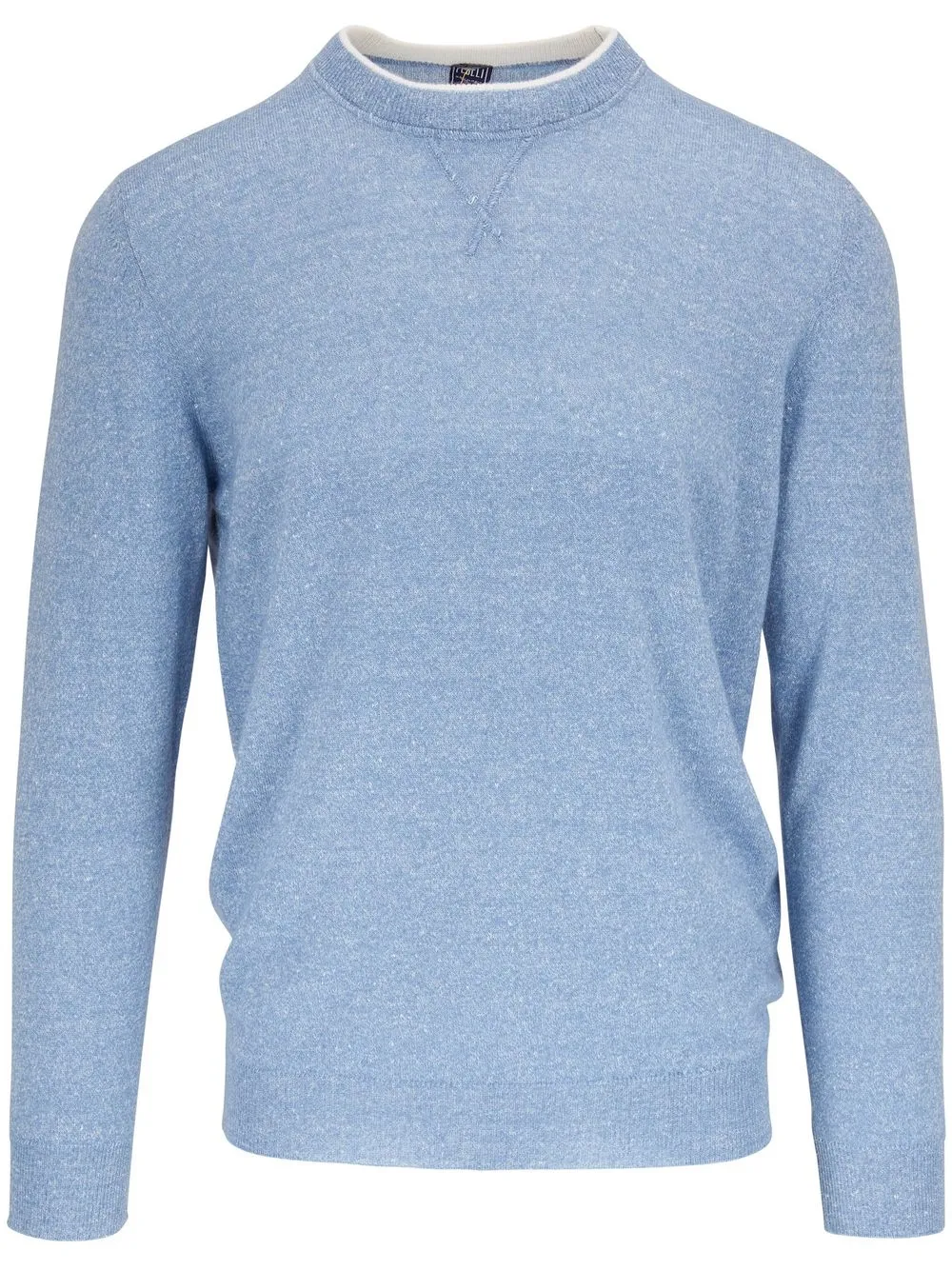 

Fedeli crew-neck knit jumper - Blue