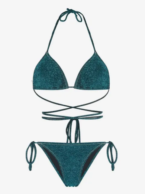 Reina Olga Miami lurex triangle bikini