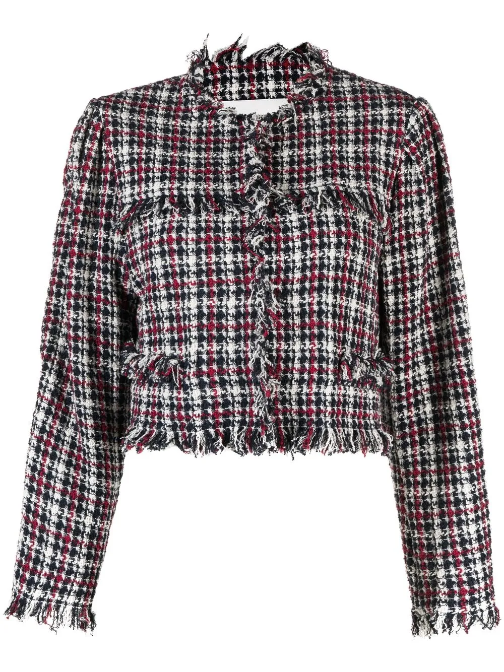 

Isabel Marant Étoile check-pattern cropped jacket - Blue