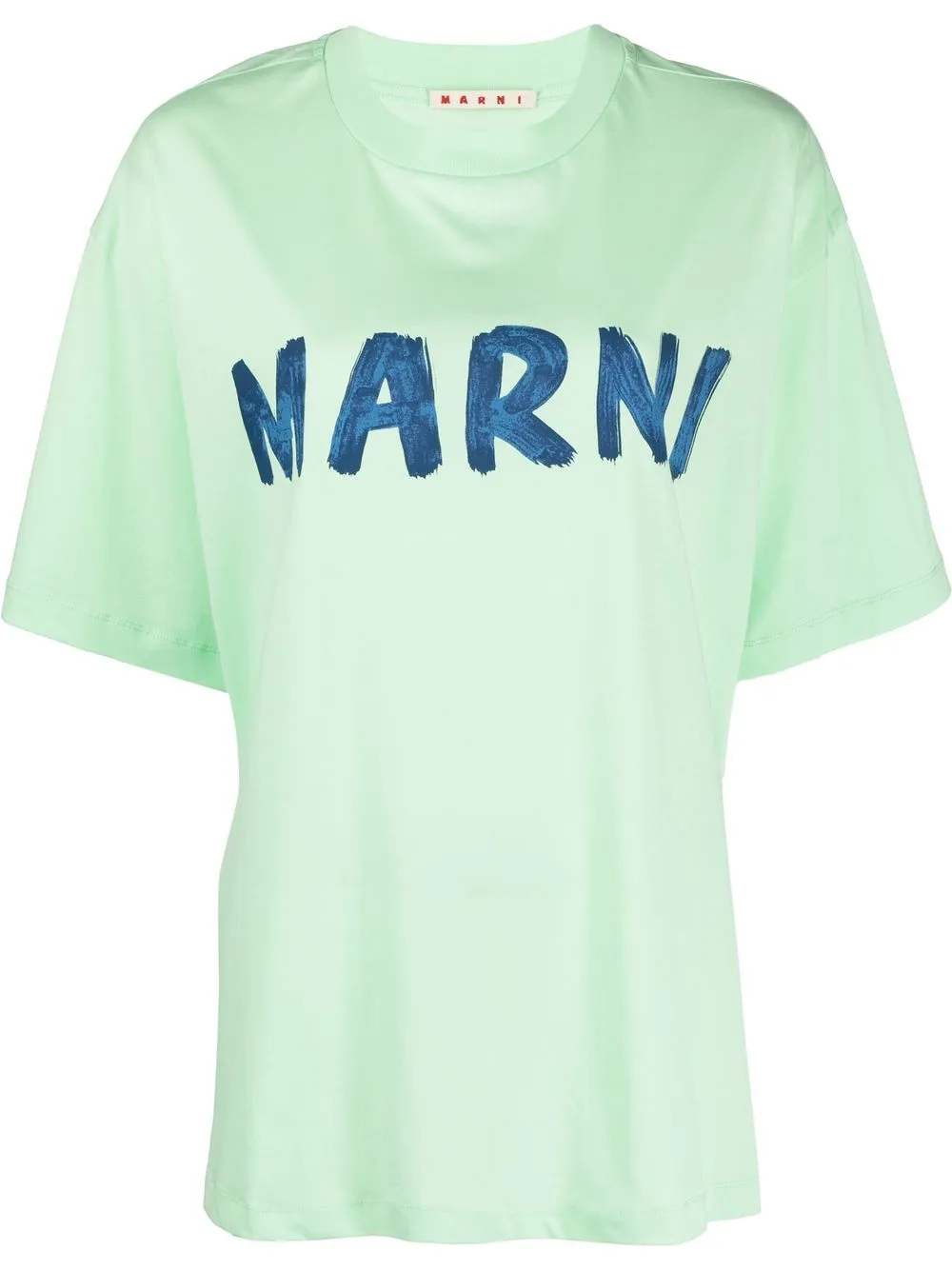 

Marni boxy logo-print cotton T-shirt - Green