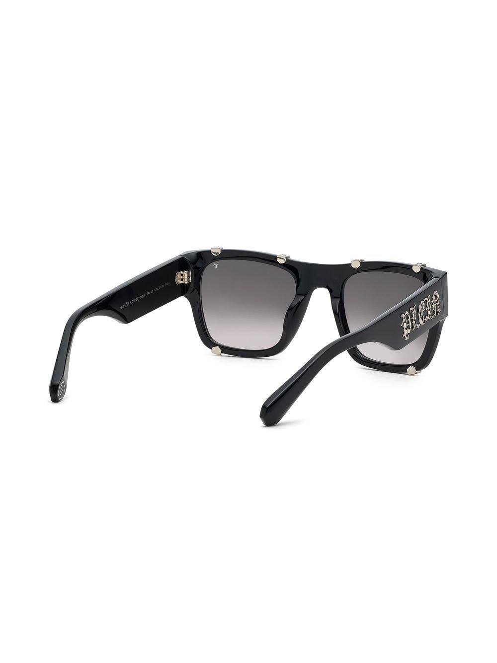 Shop Philipp Plein Eyewear Icon Hexagon Square-frame Sunglasses In Black