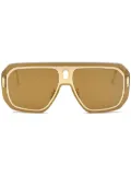 Philipp Plein oversized adventure mask sunglasses - Gold