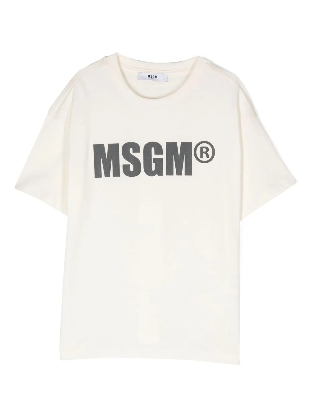 

MSGM Kids logo print T-shirt - Neutrals