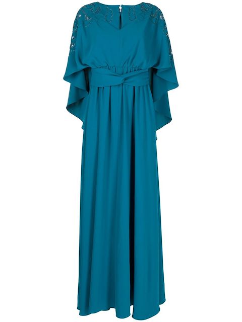 Sachin & Babi keyhole-detail draped gown