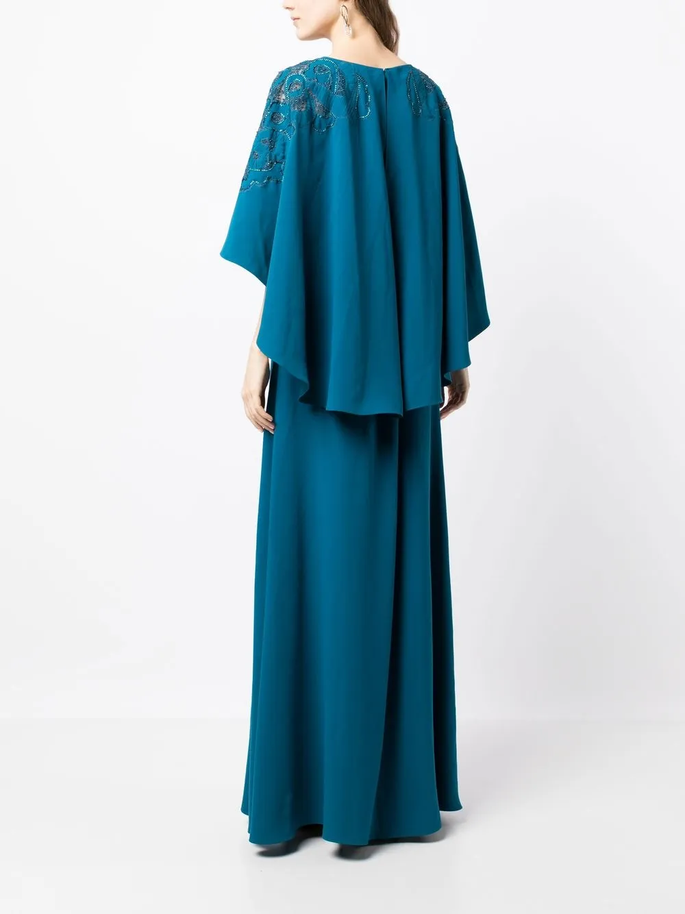 Bcbg cape clearance sleeve maxi dress