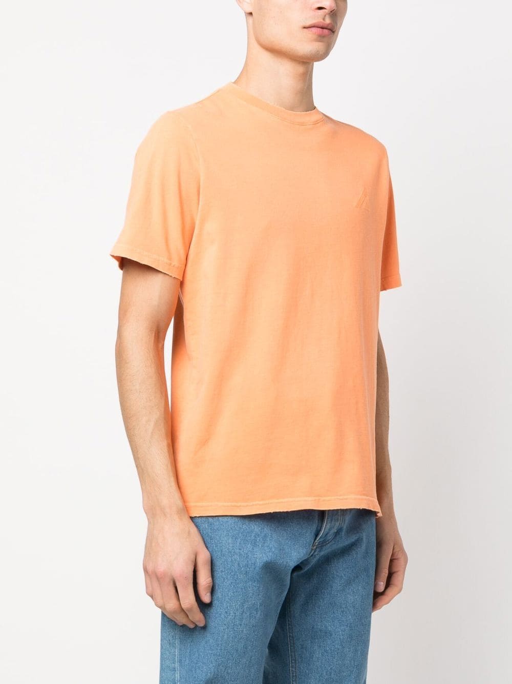 Shop Autry Logo-print Round-neck T-shirt In Orange
