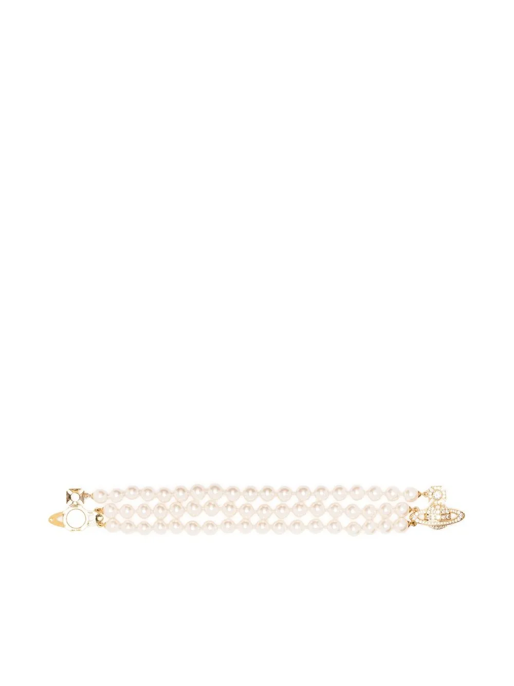 

Vivienne Westwood three-row bas relief necklace - Neutrals