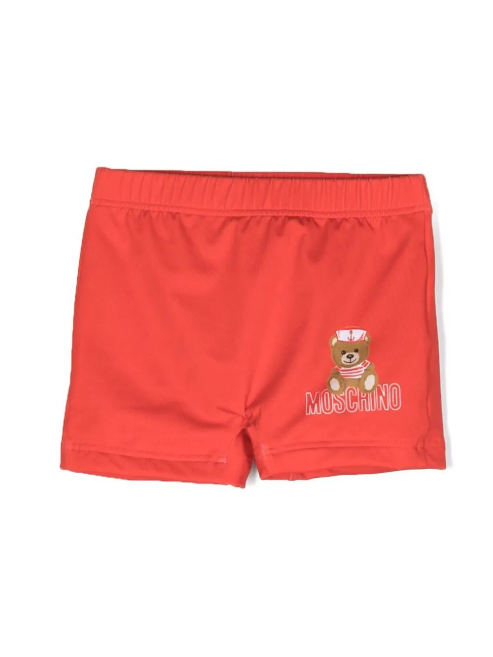 

Moschino Kids Teddy Bear print swim shorts - Red