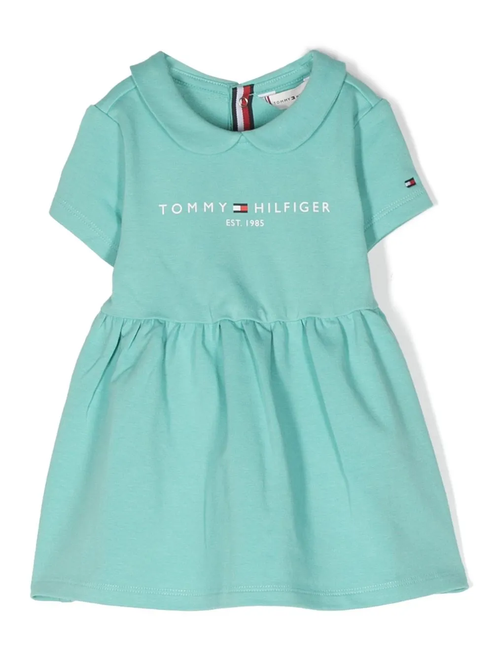

Tommy Hilfiger Junior vestido estilo playera con logo estampado - Azul