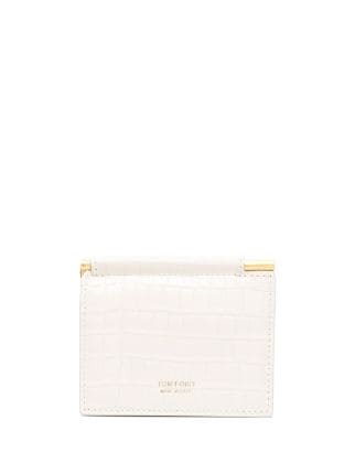 TOM FORD logo-stamp Leather Wallet - Farfetch