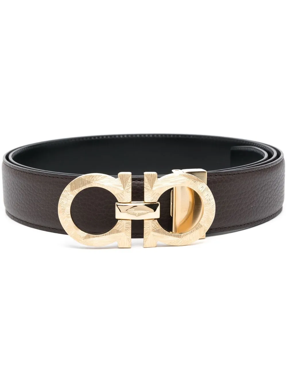 

Ferragamo Gancini-buckle leather belts - Brown