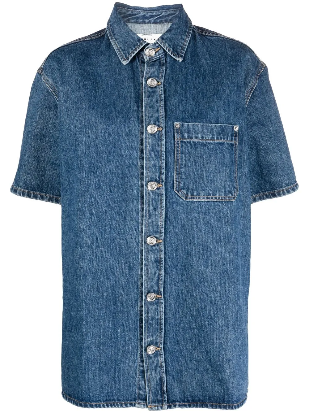 

SLVRLAKE short-sleeved denim shirt - Blue