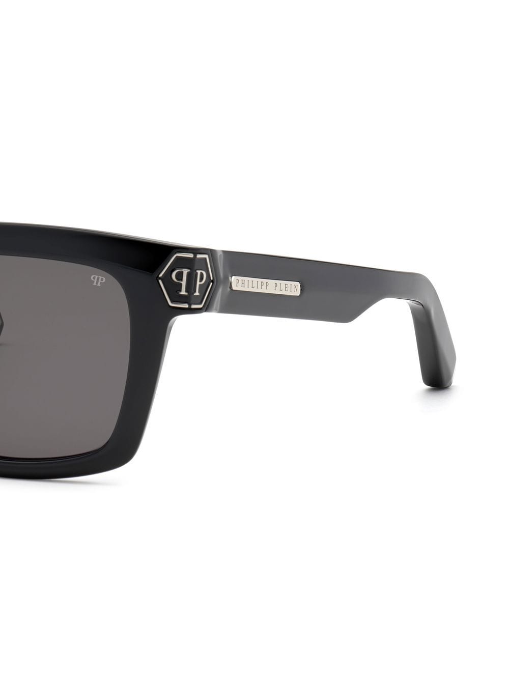 Shop Philipp Plein Eyewear Square Plein Daily Masterpiece Sunglasses In Black