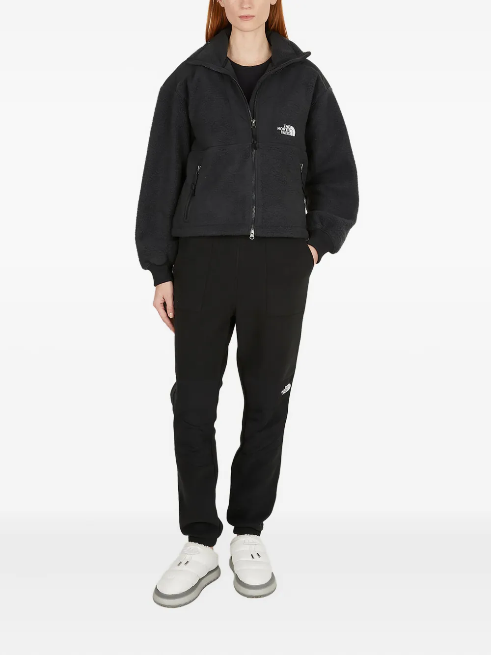 The North Face Denali panelled fleece trousers Zwart