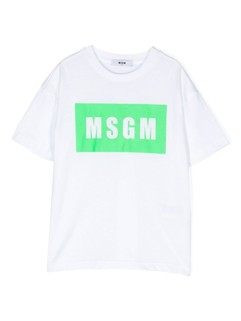 

MSGM Kids logo-print cotton T-shirt - White