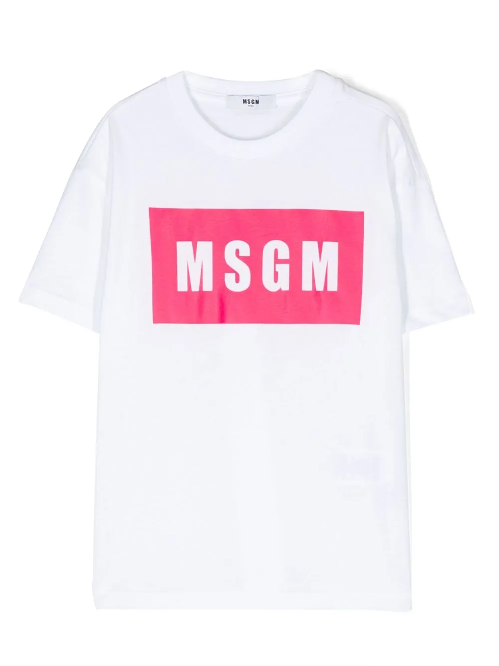 

MSGM Kids logo-print cotton T-shirt - White