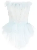 Philosophy Di Lorenzo Serafini tulle-embellished corset top - Blue