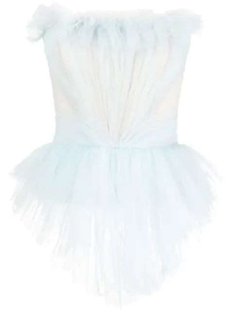 Philosophy Di Lorenzo Serafini top estilo corset con detalles de tul