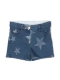 Stella McCartney Kids star-print denim shorts - Blue